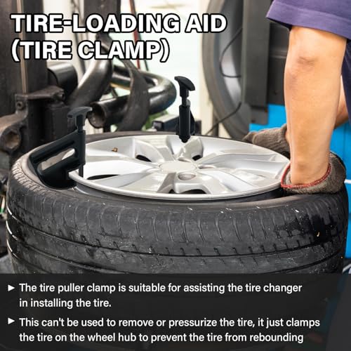 Image of 4 Pack Tire Changer Universal Rim Pry Clamp, Nylon Tire Bead Clamp Drop Center Tool, Manual Tire Changer Wheel Changing Helper