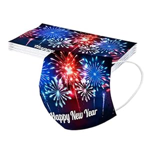 10PC Adults 2021 Happy New Year Patterns Disposable_Face_Covering Breathable Face Bandanas Fashion Pattern Print for Men Women Outdoor