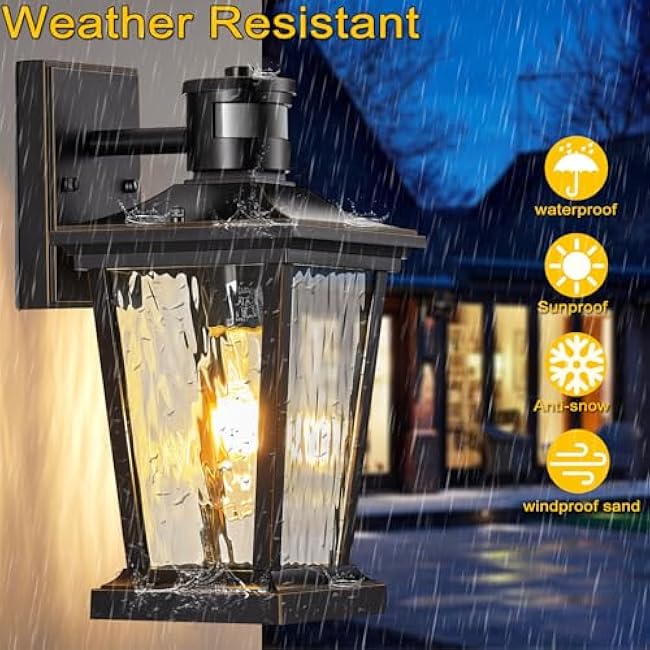 Dusk to Dawn Outdoor Light,Front Door Lights, Porch Light,Outdoor House Lights Wall Mount,Exterior Light Fixture,Exterior Wall Lantern