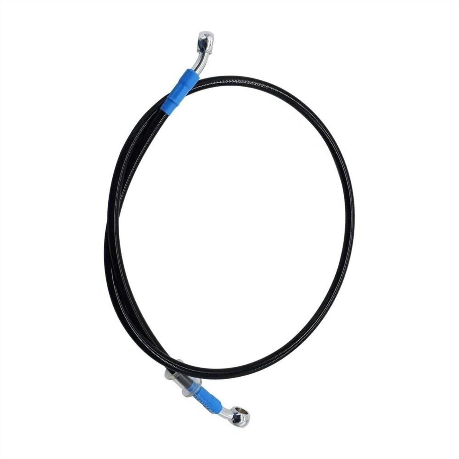 Ksxzw Black- Silver Motorbike Part Motorcycle Brake Oil Hose Line Pipe Hydraulic Reinforced Stainless Steel Braided 220Cm