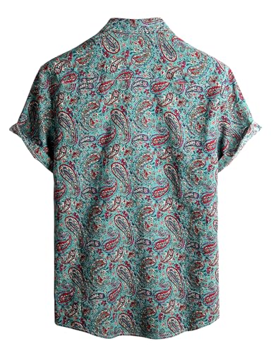 Image of VATPAVE Mens Casual Hawaiian Floral Shirts Short Sleeve Button Down Tropical Shirts Beach Summer Shirts
