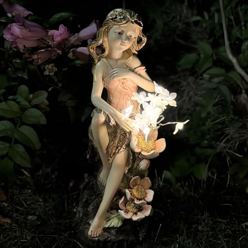 Gartendeko Figuren für Außen, Gartendeko Solar mit Warmem Licht,...