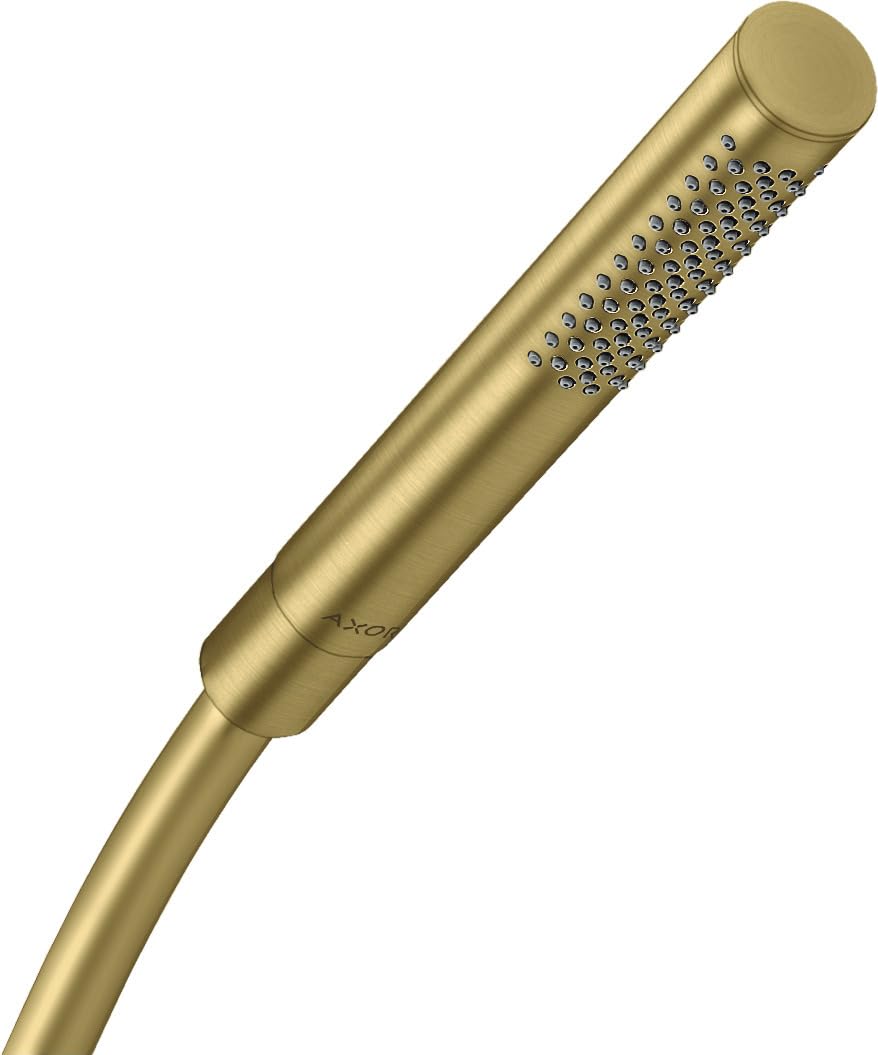 Hansgrohe Axor 1jet hand shower; color: Brushed Brass