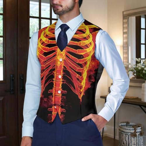 HUIACONG Gentlemen Suit Vest for Men Formal Vest3