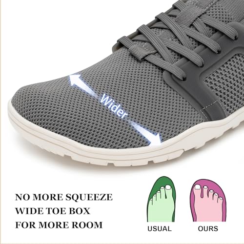 Image of Pulltop Barefoot Trail Running Shoes for Men - Wide Toe Box | Zero Drop Sole | Minimalist Cross-Training Shoes
