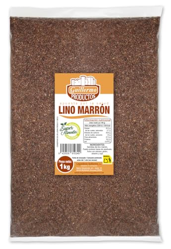 Guillermo | Semillas de lino marrón - Bolsa 1 kg. | Superalimento | Fuente de fibra