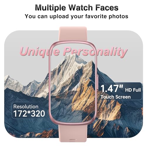 Image of Fitness Tracker, Smart Watches for Women Men with 24 /7 Heart Rate /Blood Pressure /Blood Oxygen Monitor, Sleep Tracker, Calories&Step Counter, IP68 Waterproof Health Activity Trackers for Android&iPhone