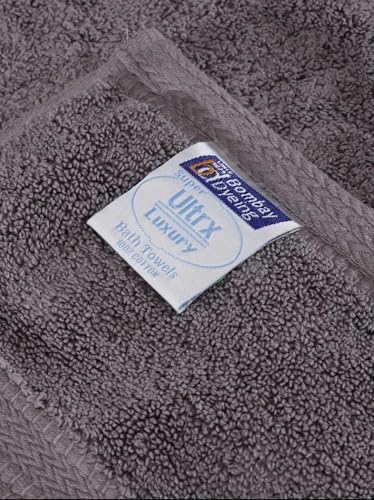 Image of Bombay Dyeing Super Ultrx Zero Twist Plain Dyed 650 GSM Cotton Bath Towel - Ultrx (Cloud Burst)