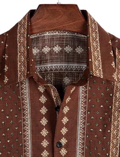 Image of VATPAVE Mens Casual Hawaiian Floral Shirts Short Sleeve Button Down Tropical Shirts Beach Summer Shirts