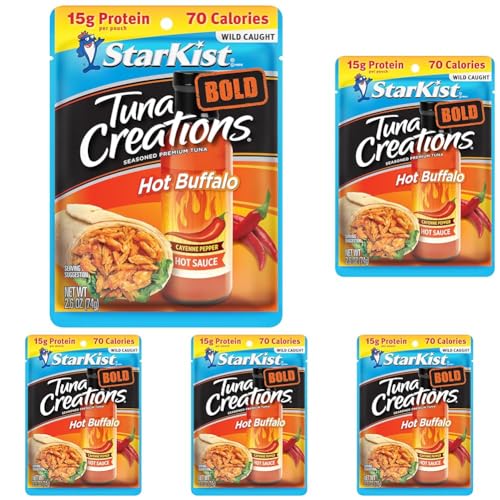Image of StarKist Tuna Creations BOLD Hot Buffalo Style, Single Serve Pouch, 2.6 oz (Pack of 5)