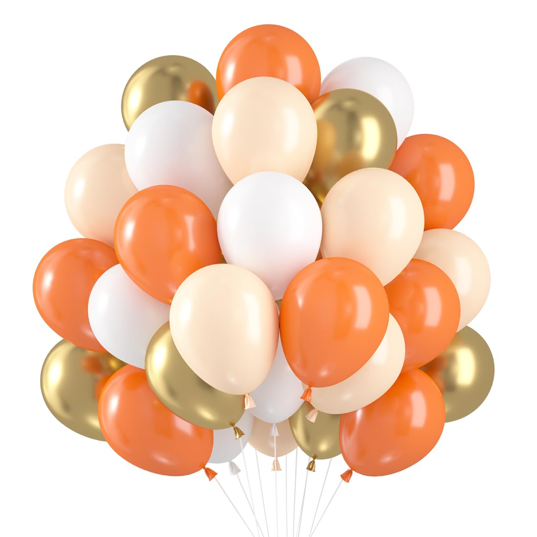 Pesi Per Palloncini Metallici 14 Cm - Confezione Da 6 In Lamina Dorata Per Feste E Bomboniere
