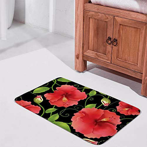 Tapis de bain antidérapant lavable en machine pour sol de salle d'eau