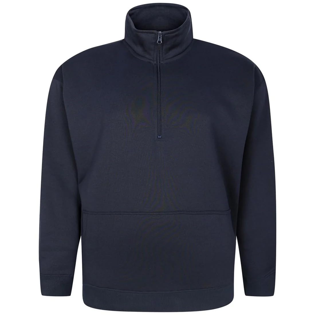 Espionage Half Zip Sweatshirt For Men in Navy, 4XL