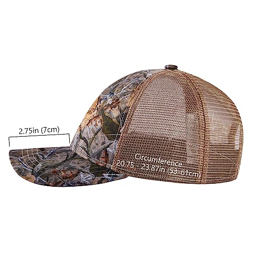 Miniatura 3 de Bassdash Altimate Gorra Ajustable Unisex Con Parte Trasera De Malla De Pesca, Autumn Forest, Talla Única