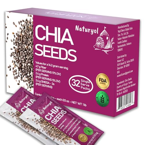 Naturyol Chia Seeds – Fiber-Rich Food for Salad Mixes, Gluten