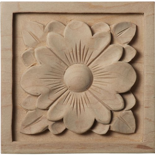 One-Day Sale: Up to 40% Off Ekena Millwork ROS03X03DGCH-CASE-4 GVWAR12X3000SFUPI, 3 1/2"W x 3 1/2"H, Cherry