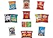 Snack Care Package - Assortment of Chips, Popcorn, Crackers, Cookies, Bars, Candy & Nuts (60 Pack)
