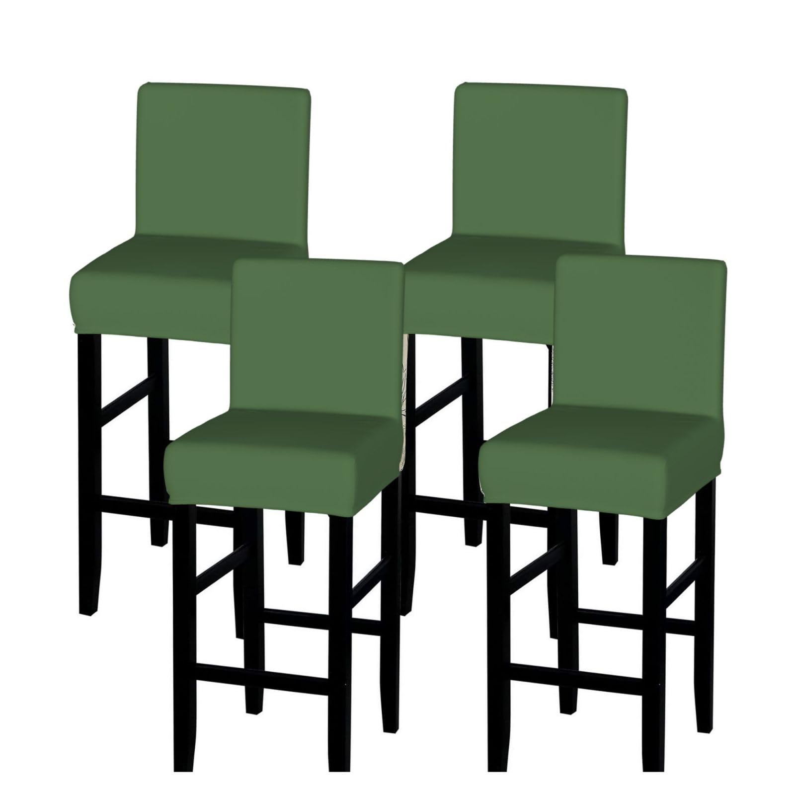 SXZVVBN Cyan Stretch Bar Stool Covers Dining Seat