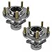 TRQ 2 Piece Front Rear Wheel Bearing & Hub Assembly Set Compatible with 1995-2005 Chrysler Sebring 1995-2000 Dodge Avenger 2001-2005 Stratus 1995-1998 Eagle Talon 1995-2004 Mitsubishi Eclipse 1999-20