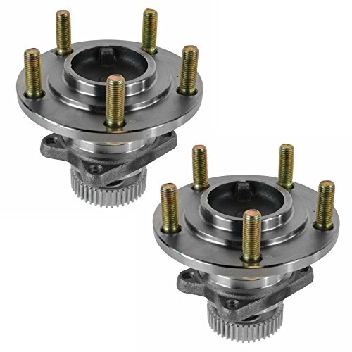 Image of TRQ 2 Piece Rear Wheel Bearing & Hub Assembly Set Compatible with 1995-2005 Chrysler Sebring 1995-2000 Dodge Avenger 2001-2005 Stratus 1995-1998 Eagle Talon 1995-2004 Mitsubishi Eclipse 1996-2003 Gal