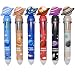 Maydahui 12 PCS Planet 10 in 1 Shuttle Pens Retractable Multicolor Ballpoint Pen 10 Ink Colors for Writing