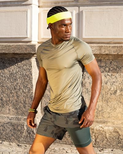Image of maamgic Mens 5 inch Gym Running Shorts for Men 2 in 1 Quick Dry Workout Athletic Shorts
