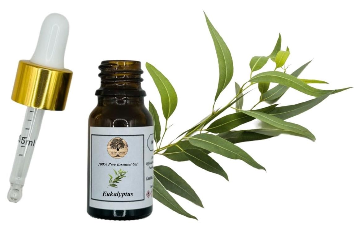 100% Puro Olio Essenziale di Eucalipto 10ml - 1000ml Qualità Premium (500 ml)