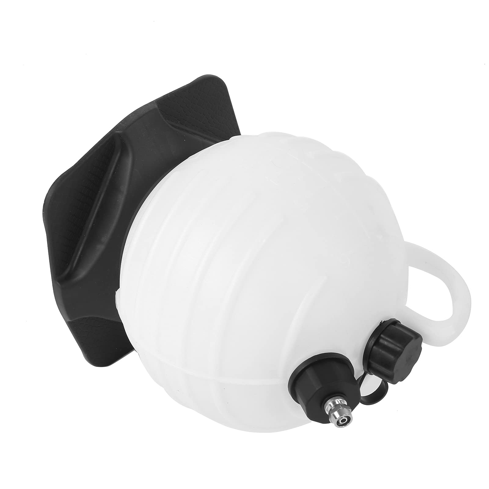 Extractor de aceite al vacío de 6 L, bomba de líquido manual de plástico para cortacésped de automóvil, motocicleta, bomba de cambio de aceite con inflador de aire y boquilla negra para