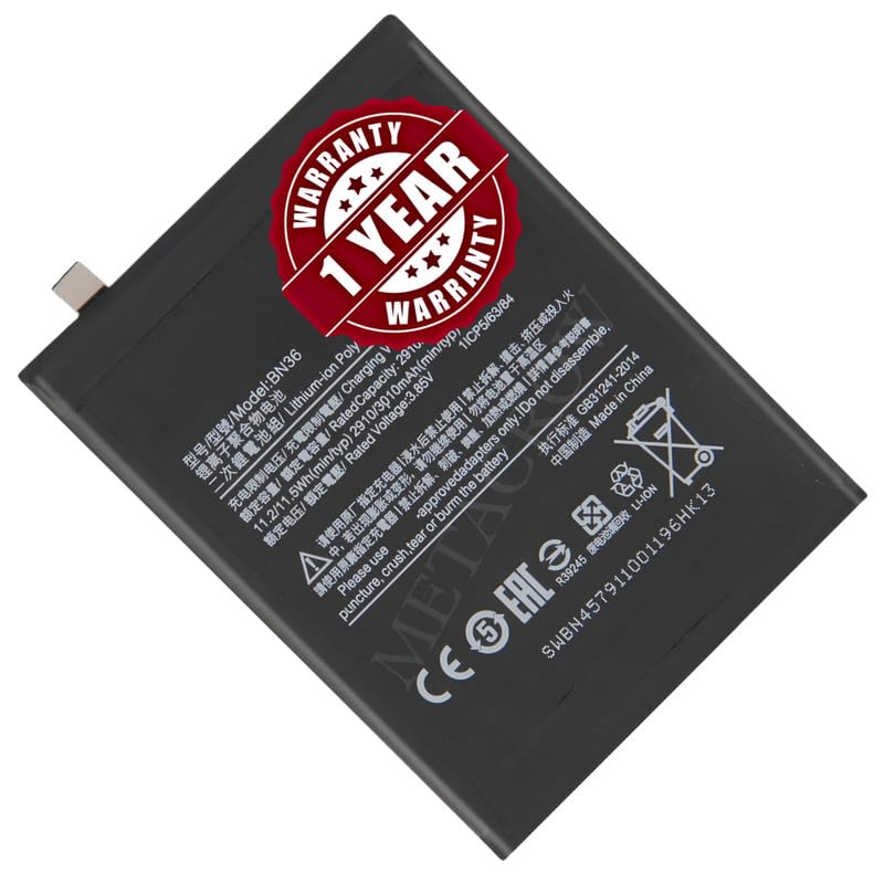 Image of Original BN36 Battery Compatible for Xiaomi Mi A2 - (3010mAh) - 1 Year Warranty BC45