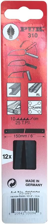 Jameson JT-CT-01812 1000V Replacement Blades for 6-inch Mini Hacksaw, 12-pack