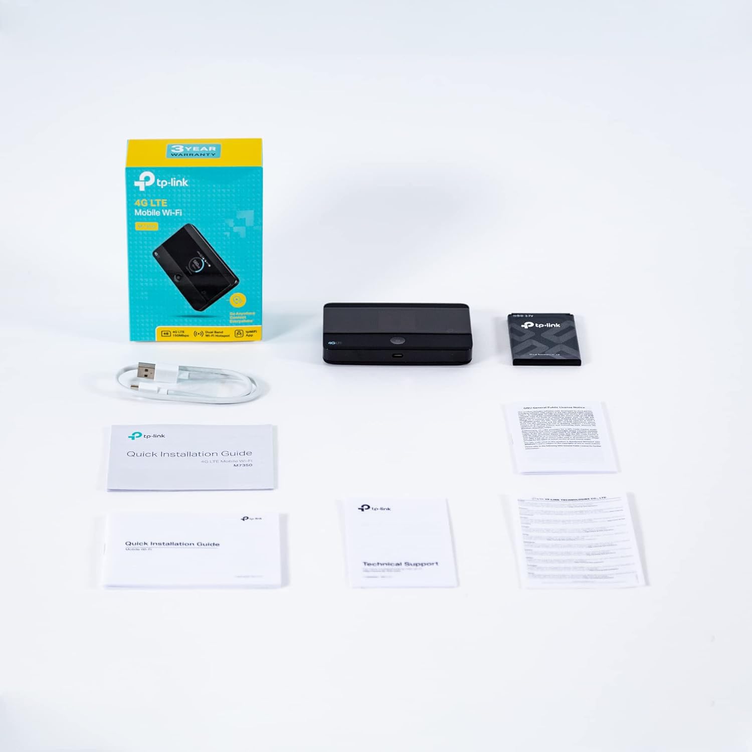 TP-Link M7350 Mobiler 4G LTE WLAN Router, bis 150 Mbit/s, Farb-LCD, 2000-mAh-Akku (bis zu 8 Std.), verbindet bis zu 10 Geräte, kompatibel mit Allen europäischen SIM-Karten