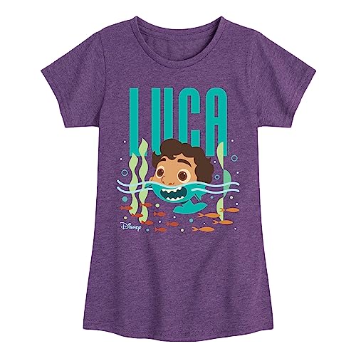 Disney - Luca - Half Human Half Sea Monster Luca - Toddler and Youth Girls Short Sleeve Graphic T-Shirt