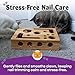 Cat Nail File Enrichment Box, 2026 Upgrade Cat Scratch Puzzle Enrichment Box, Nail File Stress Free Alternative to Clippers and Grinders, Puzzle Enrichment Scratcher for Indoor Cats Scratching (Box)