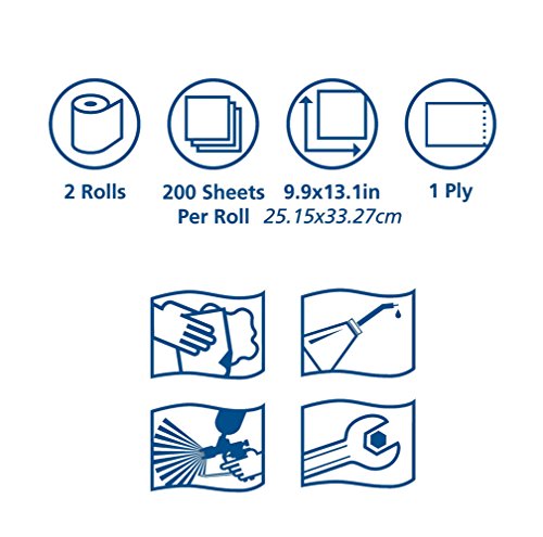 Tork Shopmax Heavy Duty Centerfeed Paper Towel Blue W22, High Absorbency, 450 Sheets, 450338 #TOP4