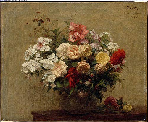 Peintures Fleurs d'été Henri Fantin-Latour | Tableau impressionniste à l'huile sur toile