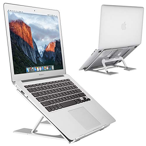Preisvergleich Produktbild EC Technology Laptop Ständer, Ergonomisch LaptopStänder Multi-Angle Einstellbare Aluminium Laptop Stand Notebook Halterung Kompatibel mit MacBook (9-14 Zoll), Einschließlich Dell, HP, Samsung, Lenovo