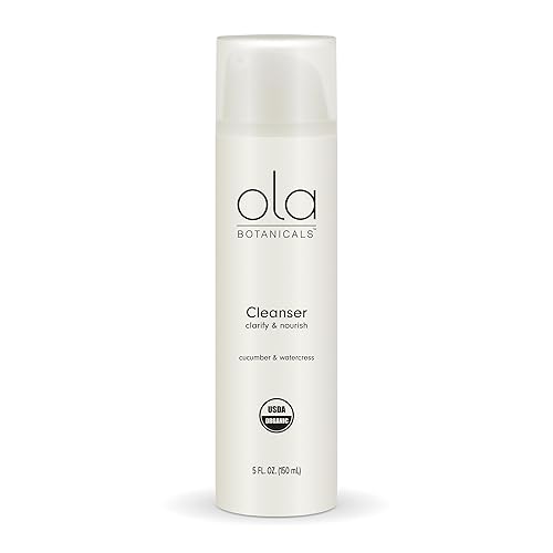 Ola Botanicals Limpiador orgánico (5 onzas líquidas), 1 botella, aclara y nutre la piel, certificado USDA orgánico, sin gluten, sin soja Dr. Mercola