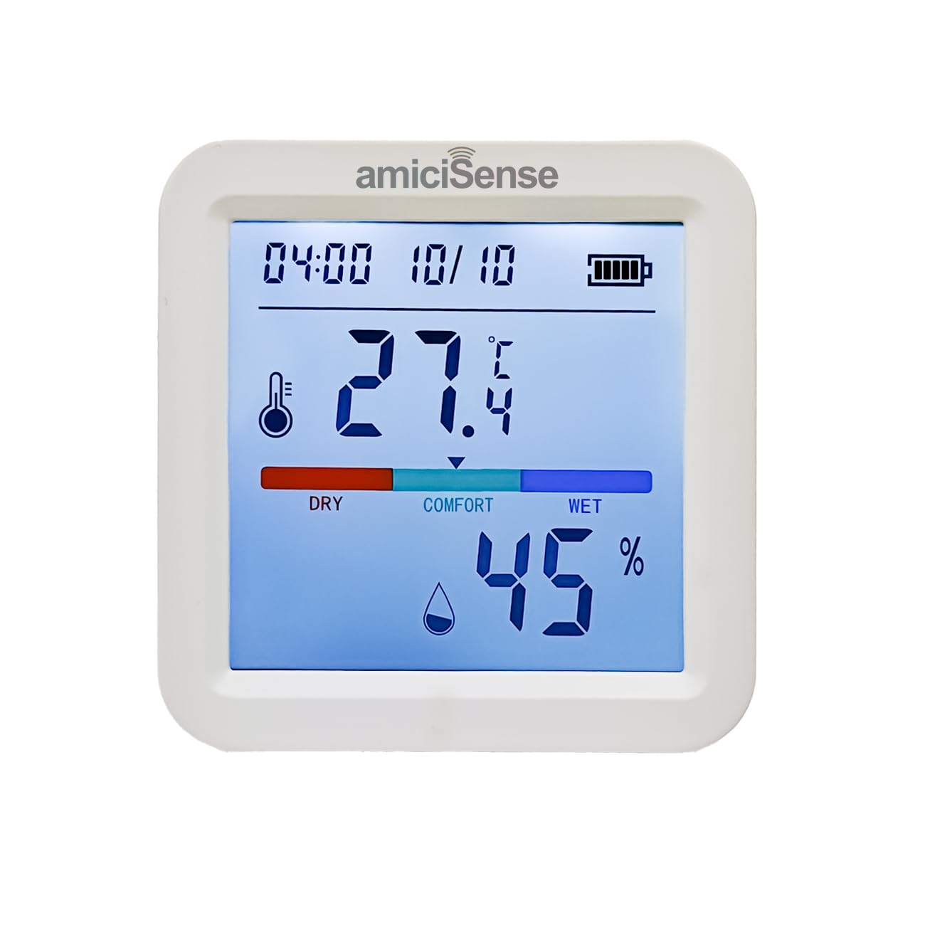 Sponsored Ad - amiciSense WiFi Temperature Humidity Sensor, Thermometer Hygrometer with Data Export Feature Compatible with SmartLife App