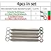 AWHZngE 4pcs in Set Pilates Reformer Pilate Equipment Accessories Stability Chair Yoga Wire Steel Tension Springs for Exercise, Fitness