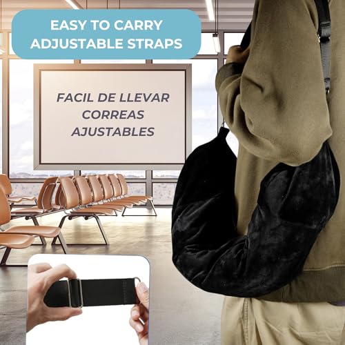 Almohada inflable tubular grande para viaje portátil miniatura 5