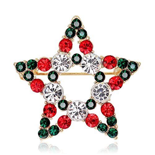 Accessoires de Mode Broche Femme - Strass Étoile Anti-Ternes