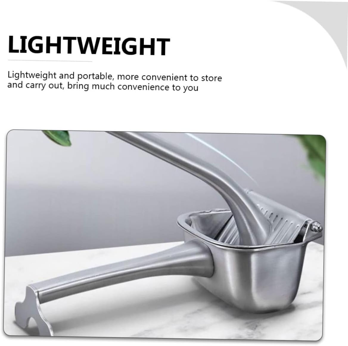 Healifty Stainless Steel Manual Citrus Juicer Portable Fruit Squeezer for Lemon Orange Grapefruit Easy to Clean Multipurpose Kitchen Extractor for Home Camping Picnic