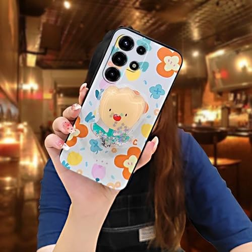 Phone Case Compatible with Itel S26 Ultra/Super26Ultra/S688LN, protective Quicksand Anti-knock Kickstand Soft Case Waterproof Cu