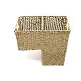 Trademark Innovations Rattankorb mit Griffen, 36,8 cm, Naturfarben
