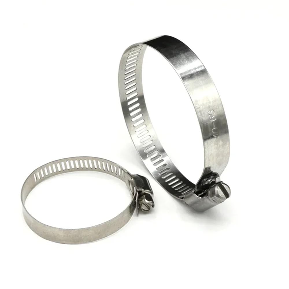 Abrazaderas de tornillo ajustables, Abrazaderas de manguera tornillo sin fin acero inoxidable ajustables 8-120 mm 5/10 piezas(Dia 100-120mm 10pcs)