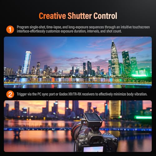 Godox X3PRO-C X3PRO C Disparador Inalámbrico para Flash Canon TTL 2,4 GHz HSS Bluetooth Integrado Control Mediante Aplicación Pantalla Táctil LCD Función TCM Disparador Remoto para Cámara Canon - imagen 7