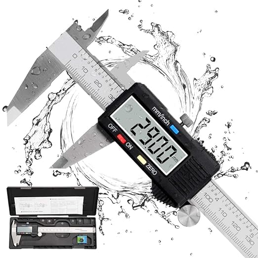 AVIRATH ENTERPRISE 8 Inch/200mm Digital Caliper Vernier Micrometer Caliper Gauge Vernier Caliper with Large LCD Screen Stainless Steel Measuring Tool Inch/Millimeter/Fractions Conversion (B0D9CWM67W) Amazon Price History, Amazon Price Tracker