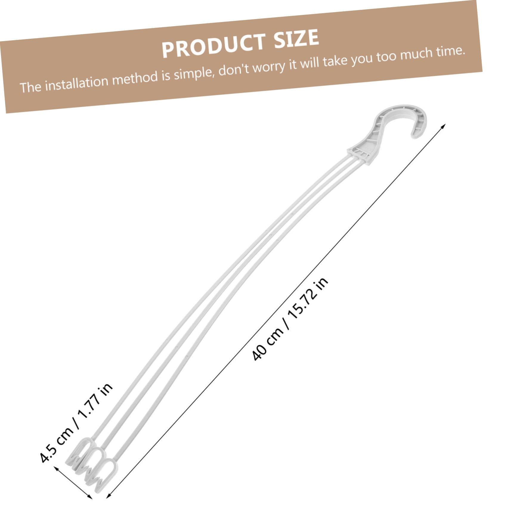 Toyvian Crochet Suspendre pour Pot de Fleurs en Plastique, 50 Pièces
