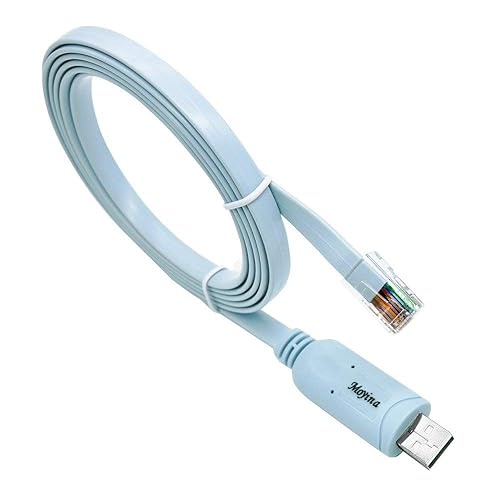 USB a RJ45 Cable Rollover de consola 115ft Accesorio esencial de Cisco NETGEAR Ubiquity LINKSYS TP-Link RoutersSwitches para portátiles en Windows