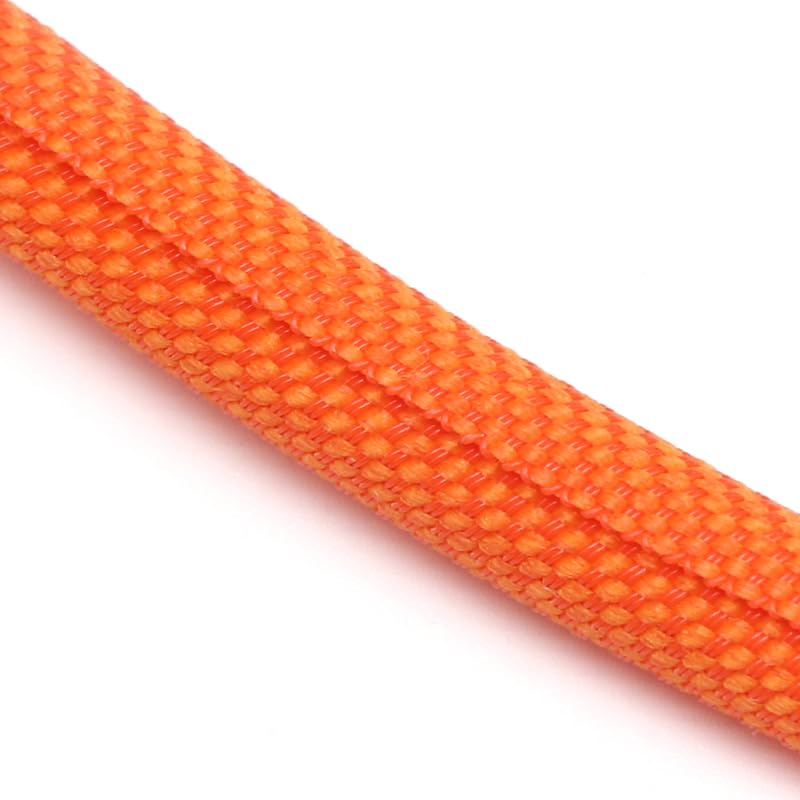 EASYFA Self Closing PET Expandable Braided Sleeve, Wire Wrap Protect Cable Sock Tube, Self-Closed Flexible Hose Pipe(Orange,25MM*5 Meters)